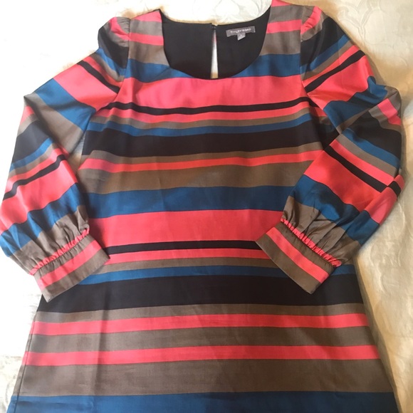Tinley Road (Gap) Striped Polyester Mini-Dress, M - Picture 4 of 6
